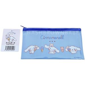 Sanrio Cinnamoroll Blue Slim Zipper Pouch | Cute Kawaii Accessories For Women